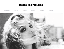 Tablet Screenshot of magdalenazalejska.com